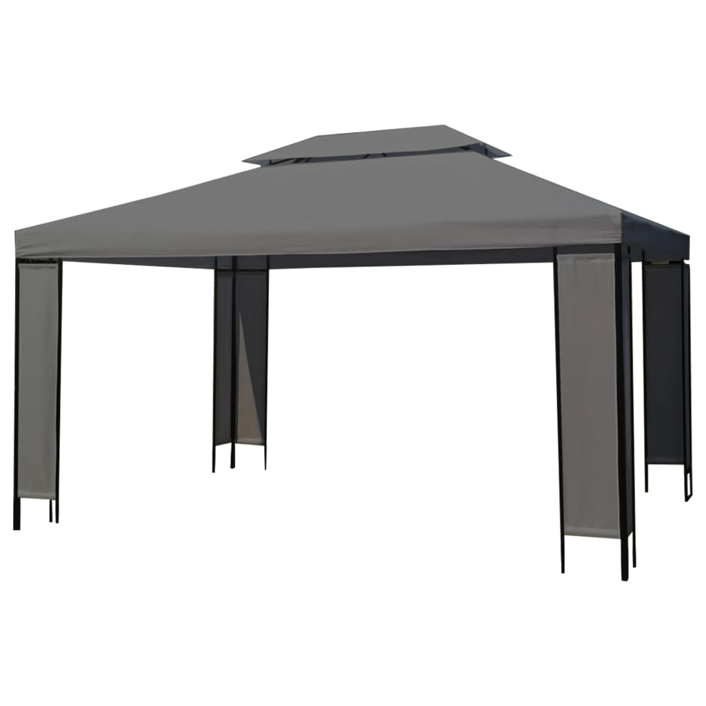 vidaXL Gazebo Anthracite 118.1" x 157.5"