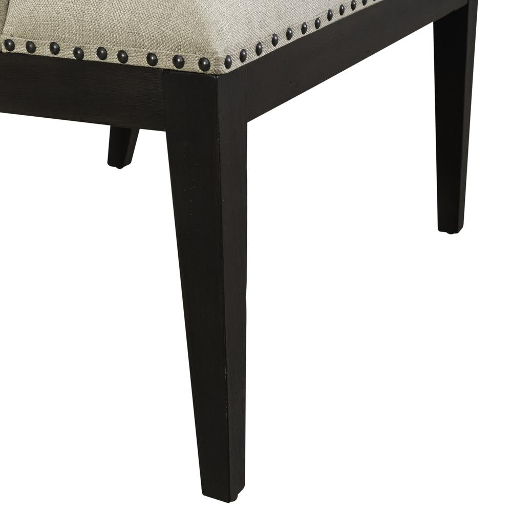 Liberty Furniture Americana Farmhouse Upholstered Shelter Dining Bench- Black