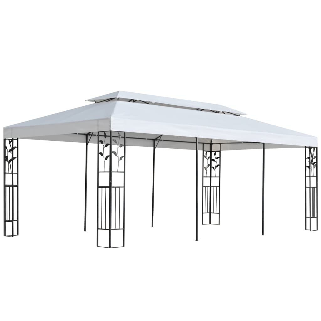 vidaXL Gazebo 9.8'x19.7' White