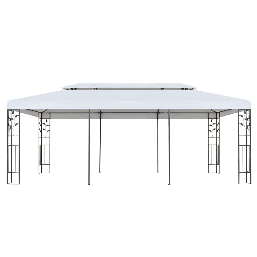 vidaXL Gazebo 9.8'x19.7' White