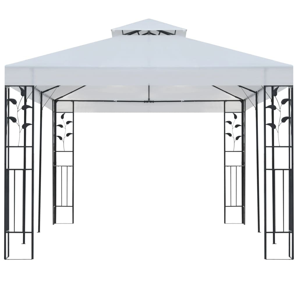 vidaXL Gazebo 9.8'x19.7' White