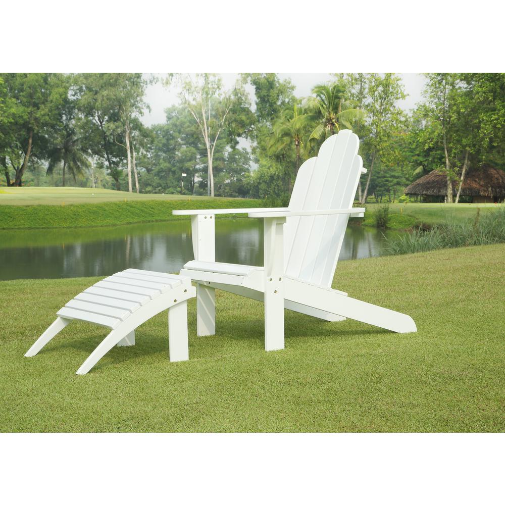 White Adirondack Chair