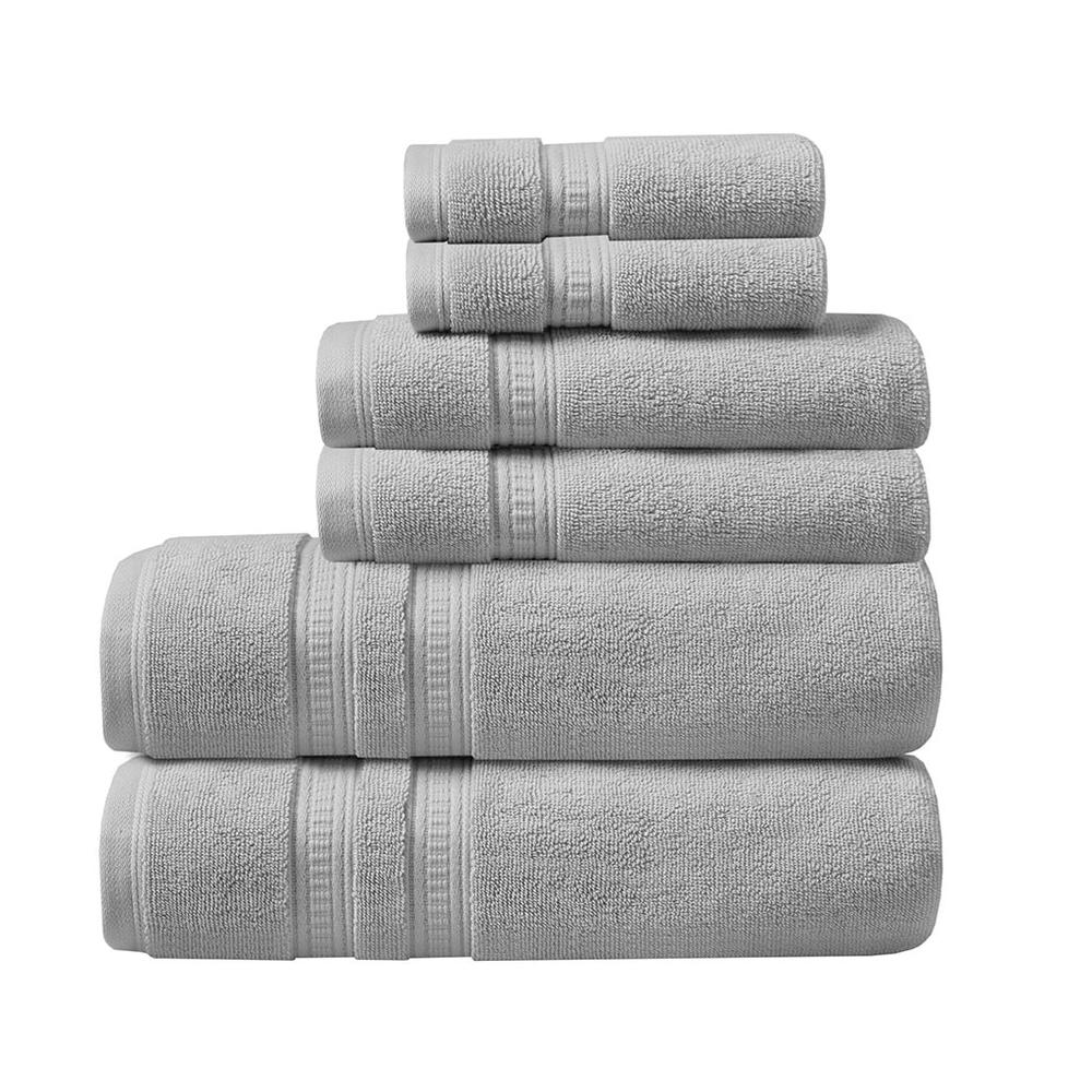 100% Cotton Feather Touch Antimicrobial Towel 6 Piece Set