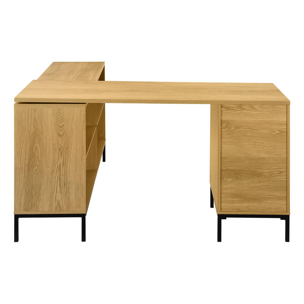 Computer Desk, Home Office, Corner, Storage Drawers, 60L, L Shape, Work