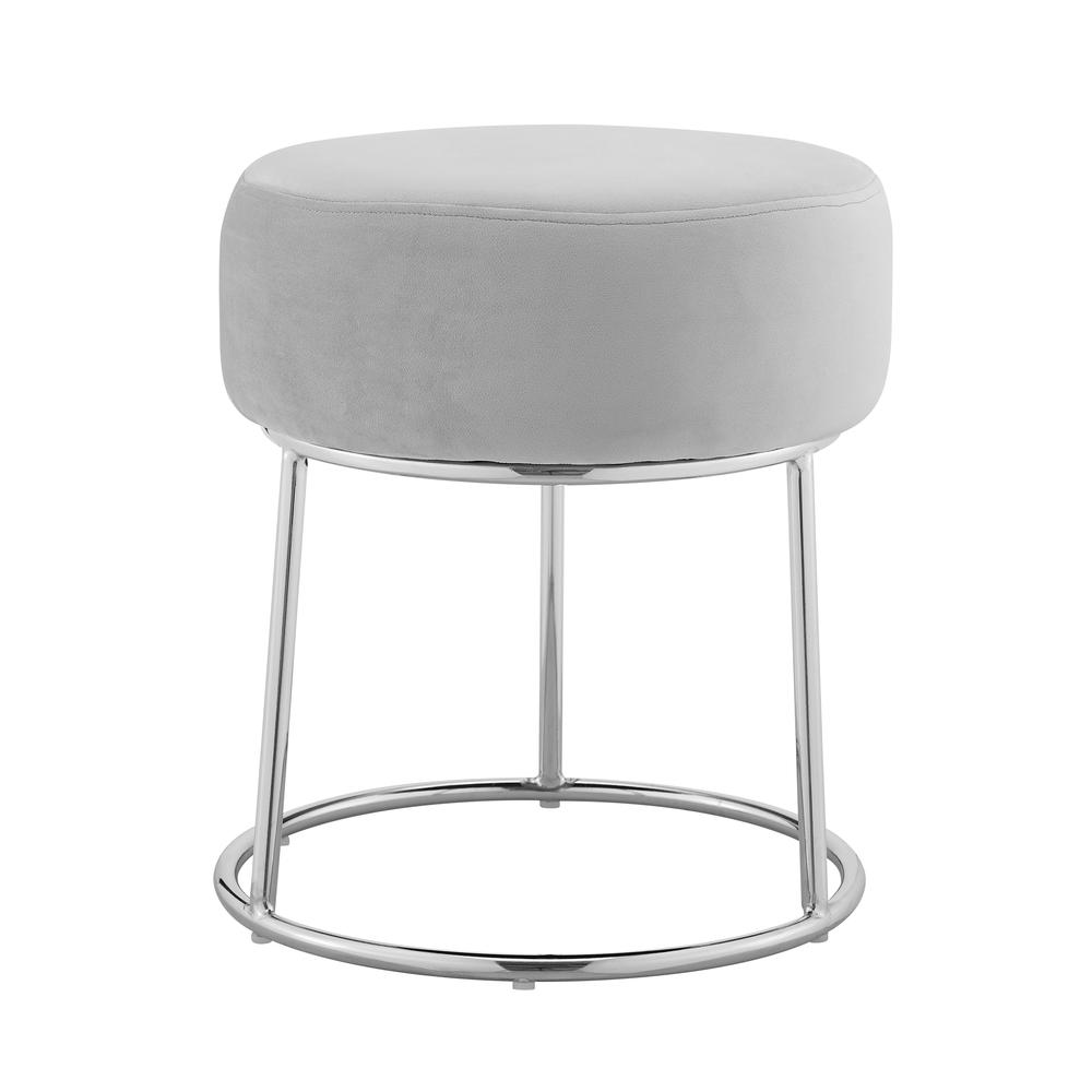 Bandi Accent Vanity Stool, Grey