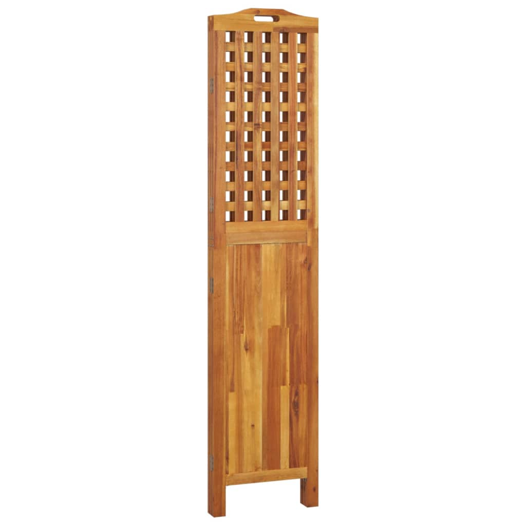 vidaXL 3-Panel Room Divider 47.8"x0.8"x70.9" Solid Wood Acacia