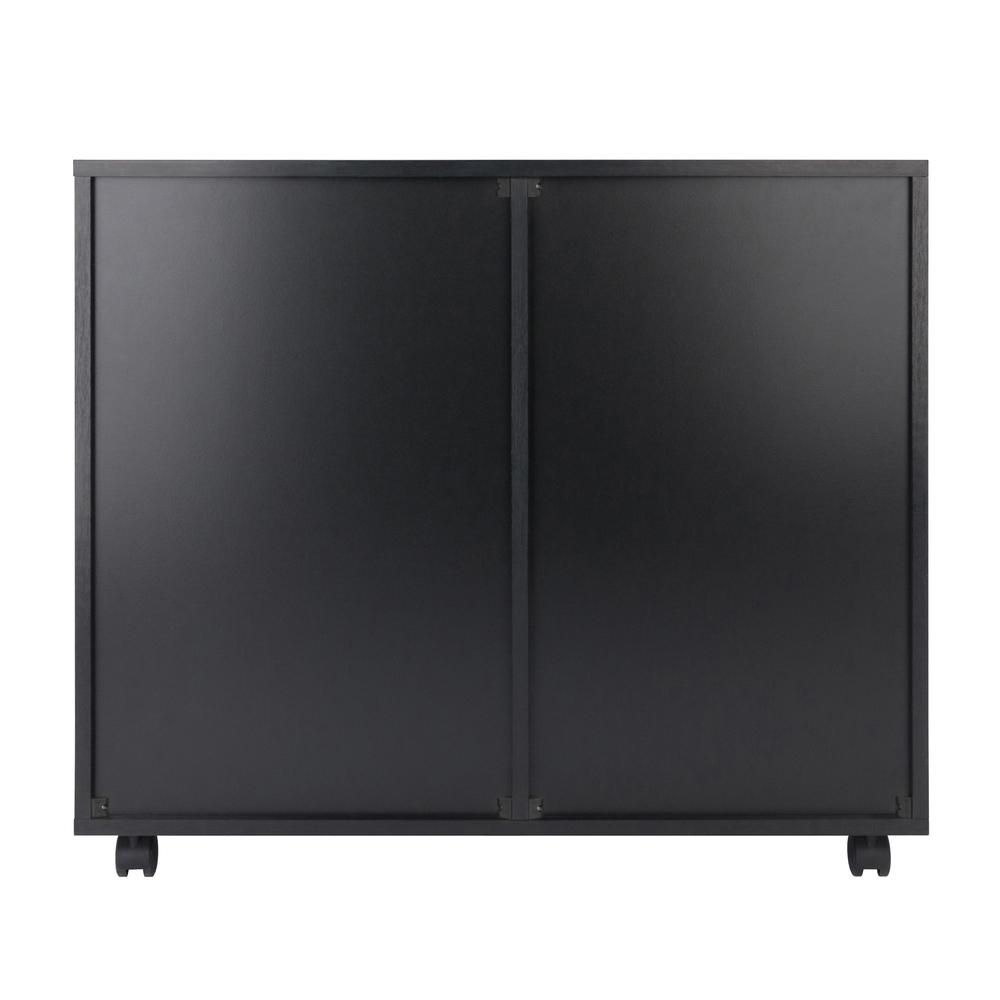 Halifax 2 Section Mobile Filing Cabinet, Black