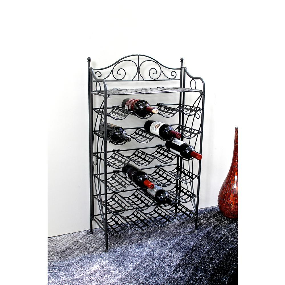 Iron 24-Bottle Wine Rack