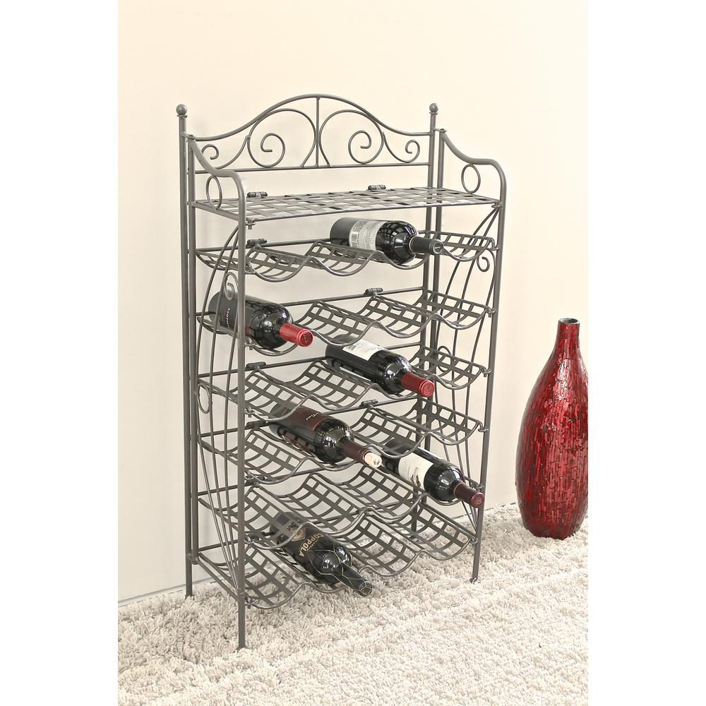 Iron 24-Bottle Wine Rack