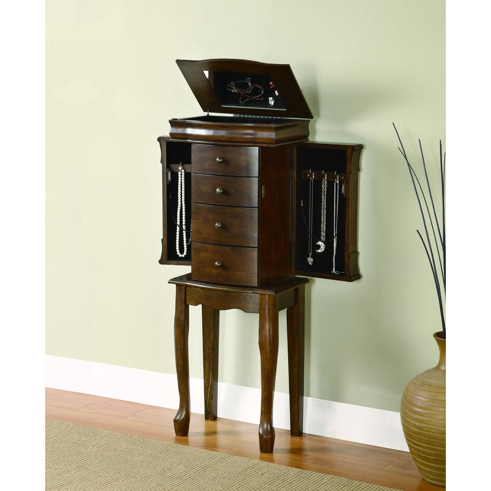 Louis Philippe Walnut Jewelry Armoire