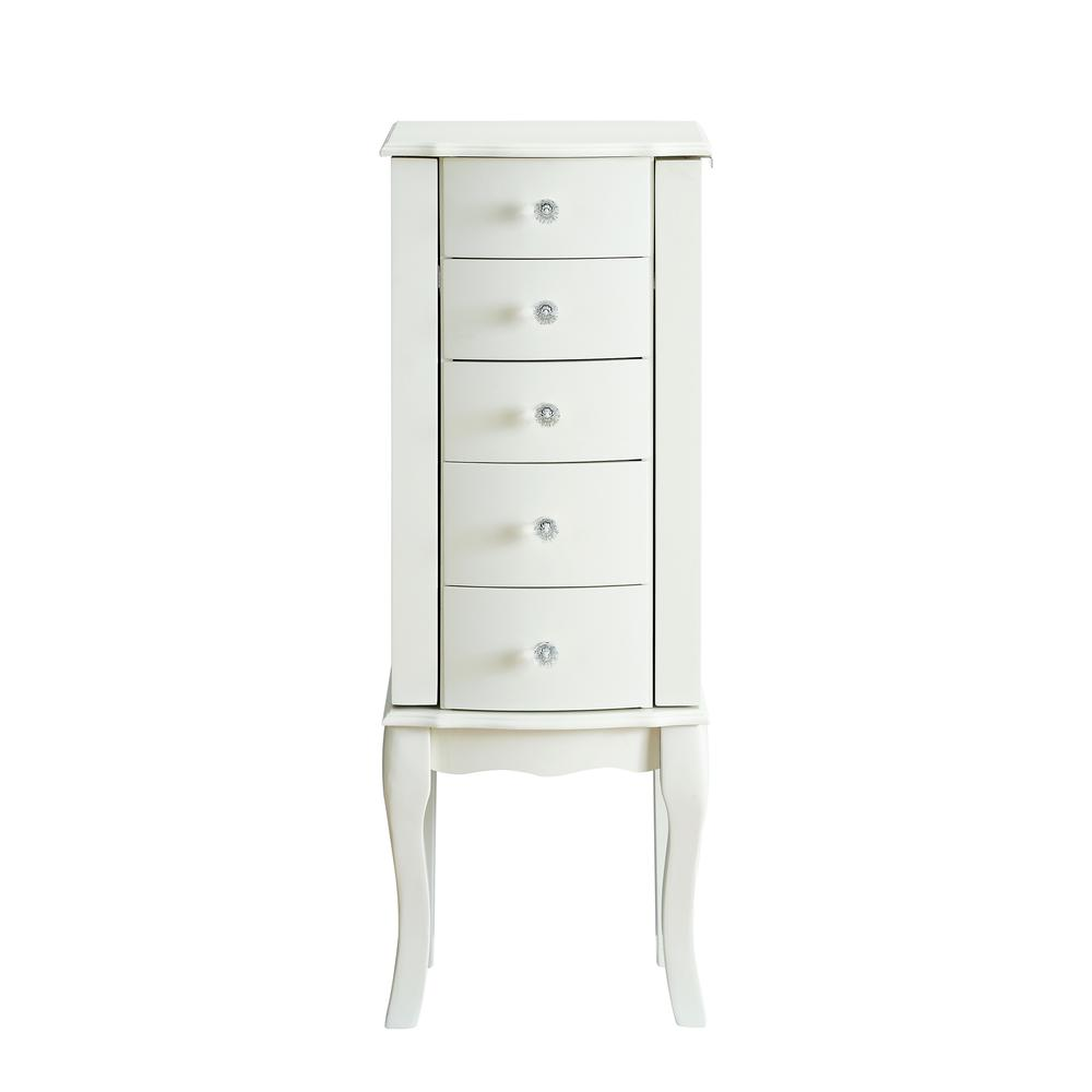 White Jewelry Armoire