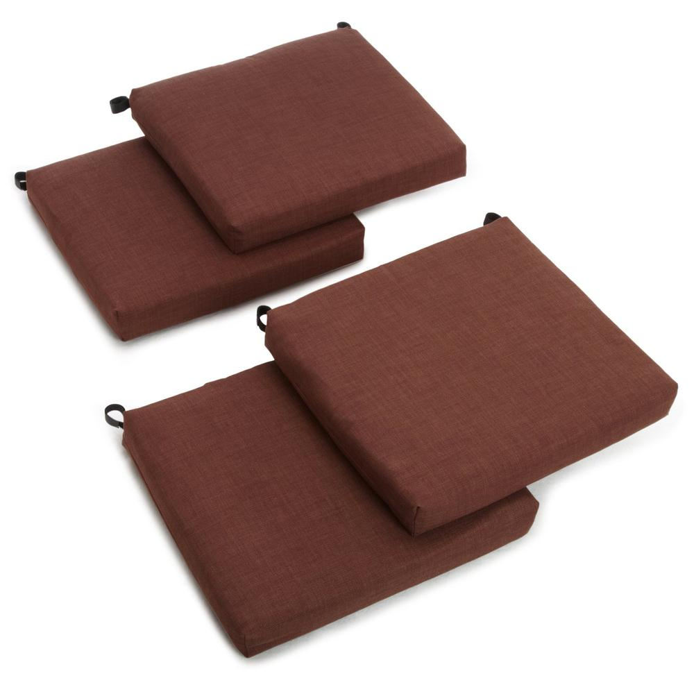 20-inch by 19-inch Spun Polyester Chair Cushion (Set of Four)