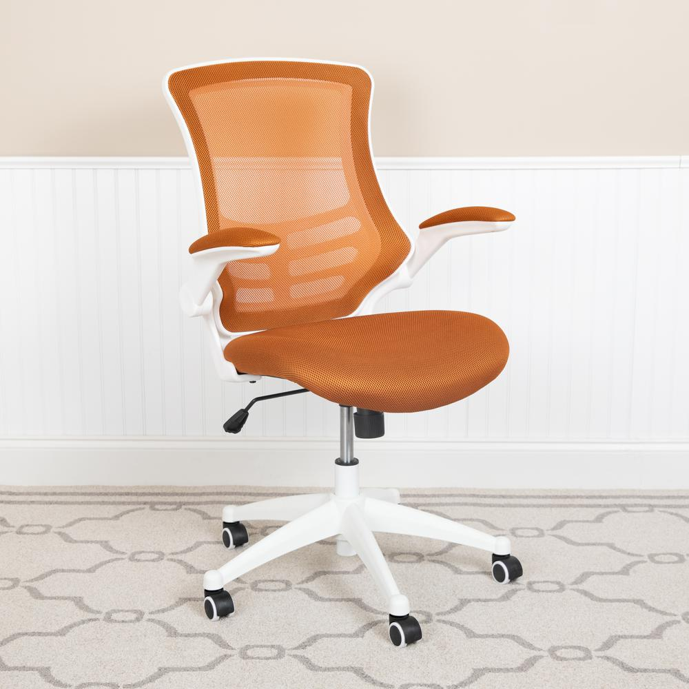 Mid-Back Tan Mesh Swivel Ergonomic Task Office Chair