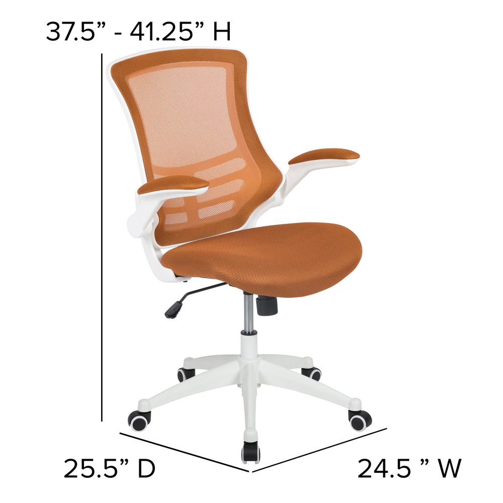 Mid-Back Tan Mesh Swivel Ergonomic Task Office Chair