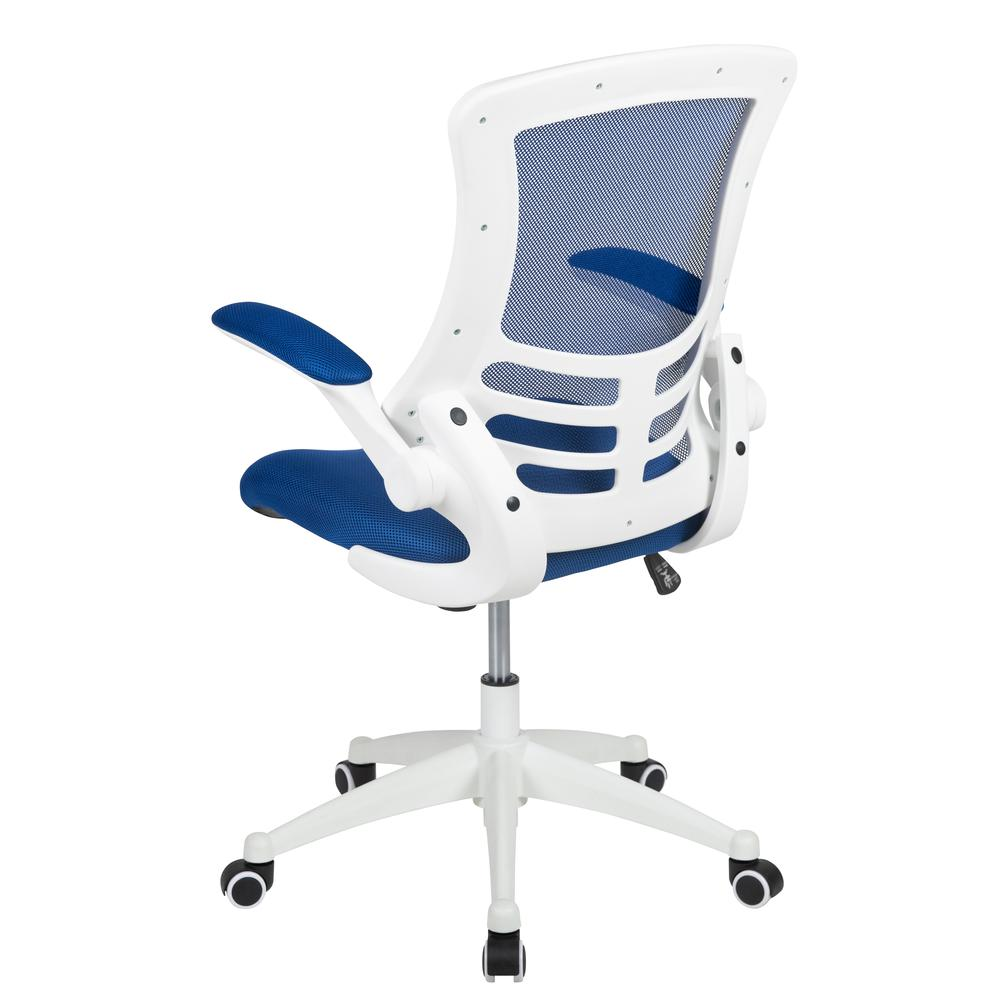 Mid-Back Blue Mesh Swivel Ergonomic Task Office Chair