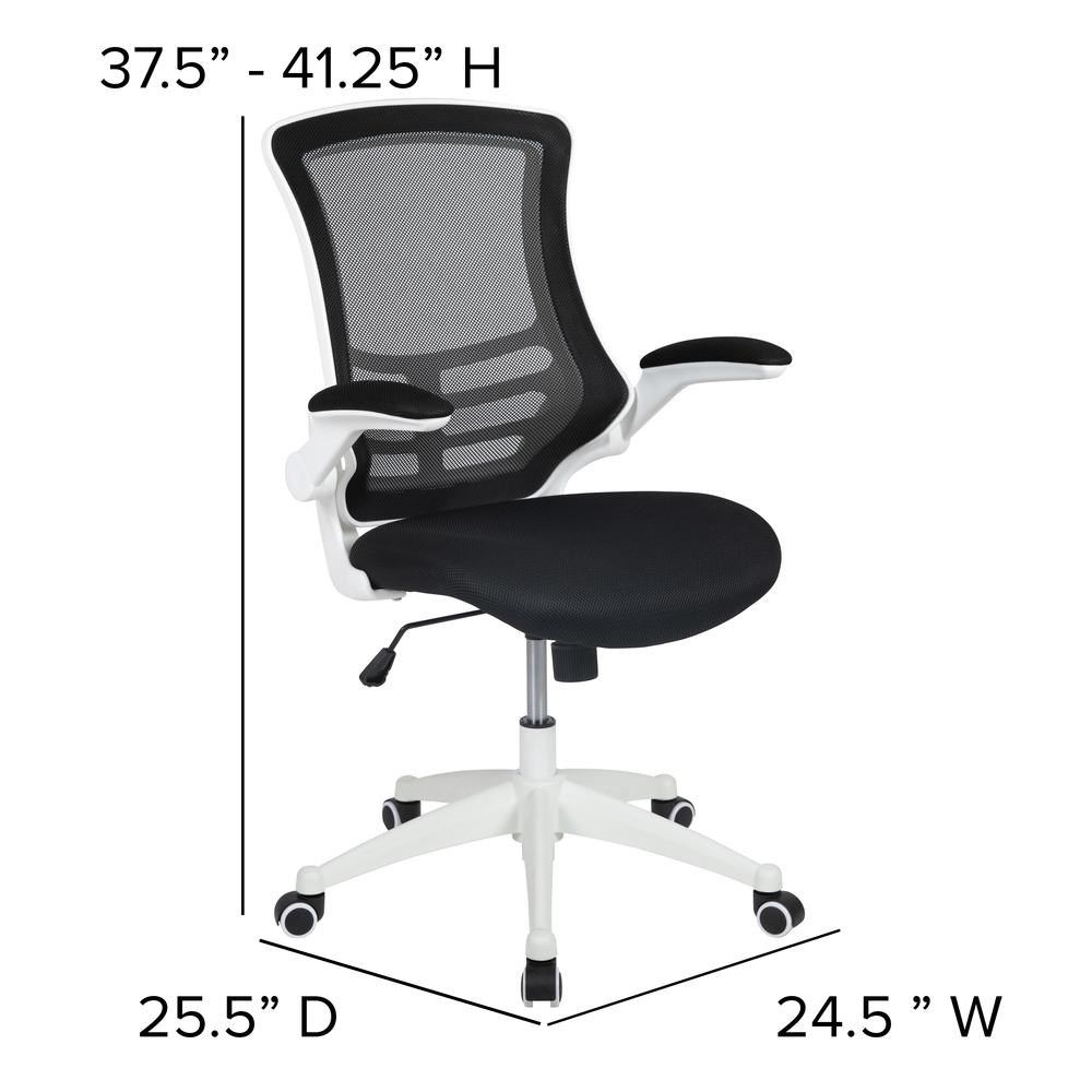 Mid-Back Black Mesh Swivel Ergonomic Task Office Chair