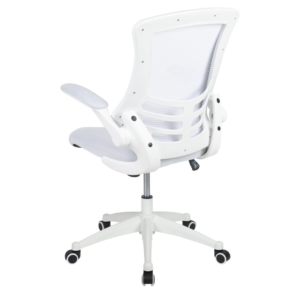 Mid-Back White Mesh Swivel Ergonomic Task Office Chair