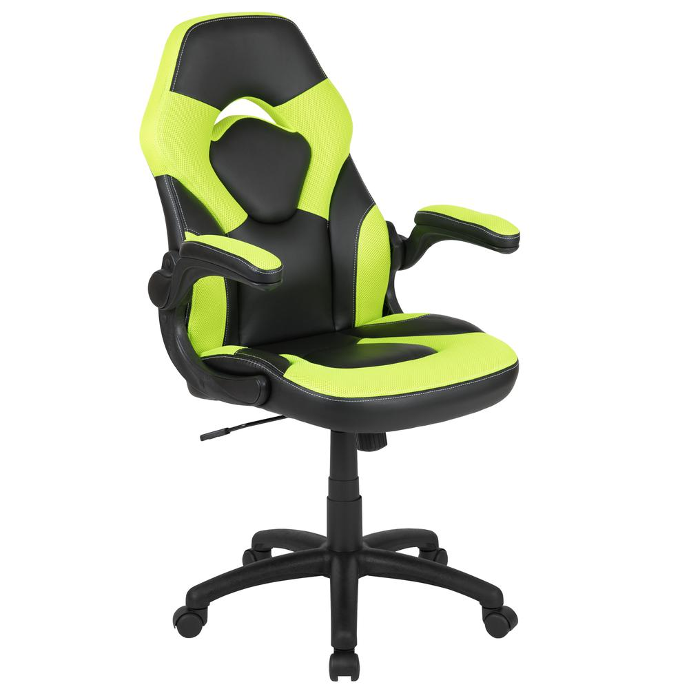 X10 Gaming Chair Racing Office Computer Swivel Chair, Neon Green/Black