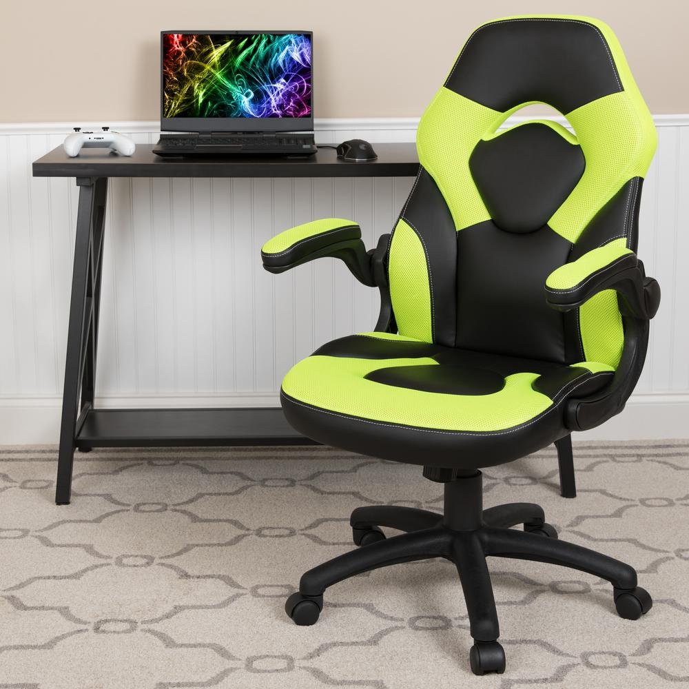 X10 Gaming Chair Racing Office Computer Swivel Chair, Neon Green/Black