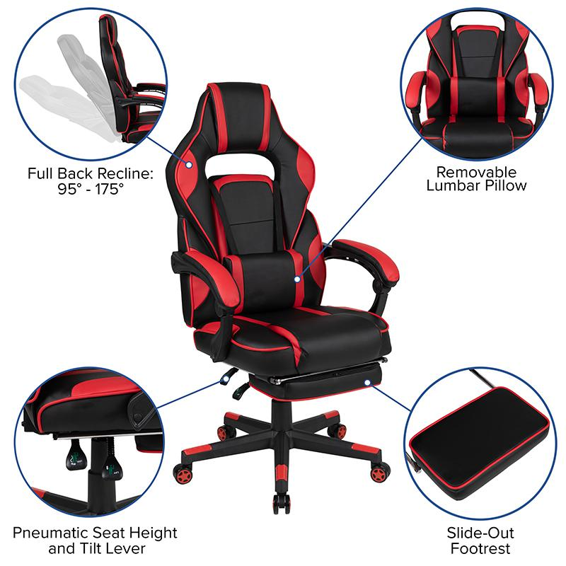 X40 Gaming Chair Racing Computer Chair - Red