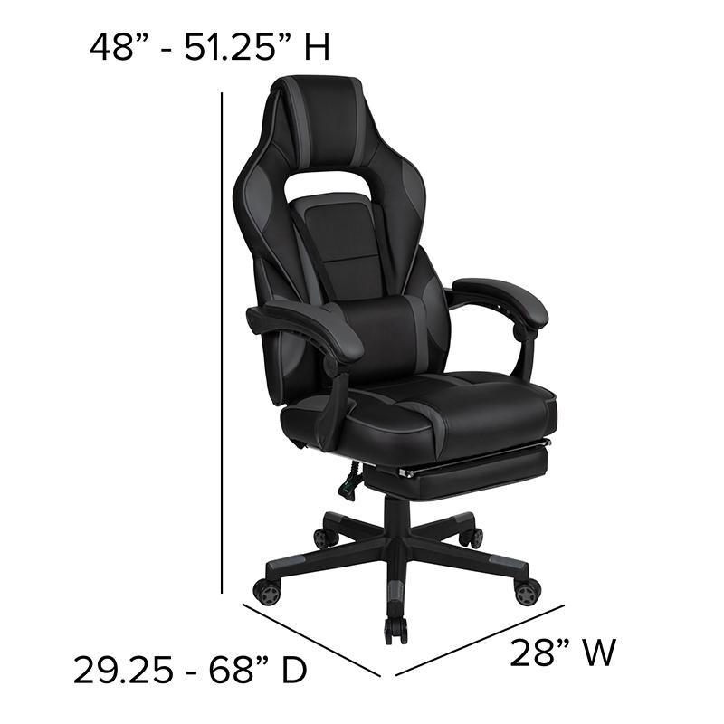 X40 Gaming Chair Racing Computer Chair - Black/Gray