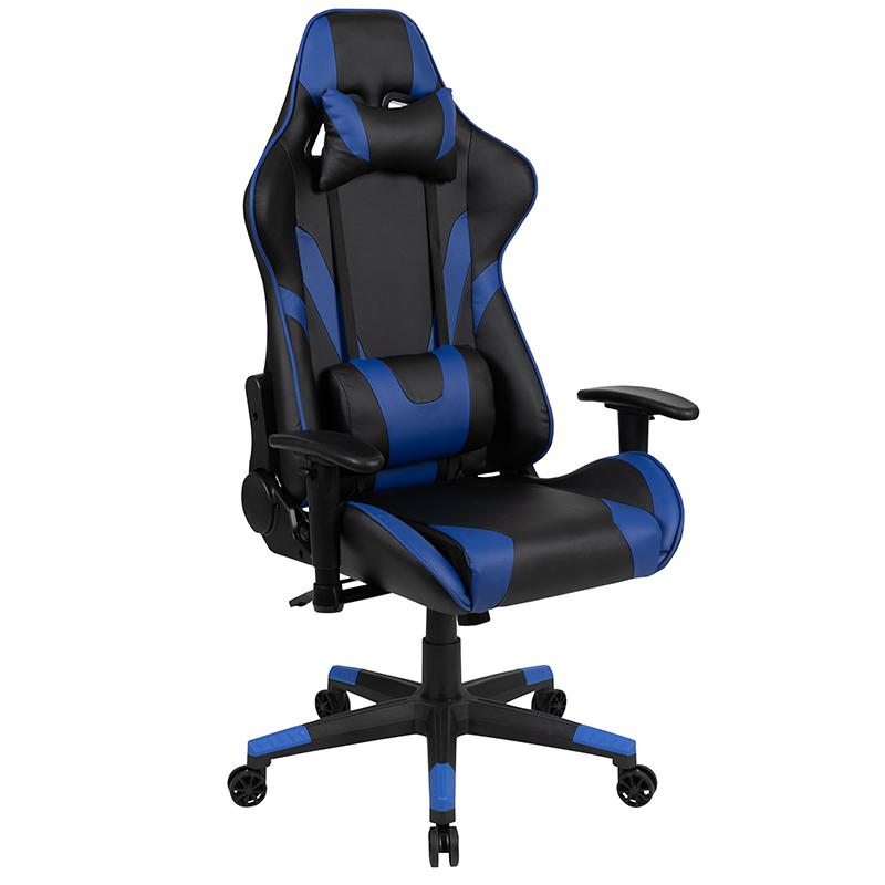 X20 Gaming Chair Racing Office Computer Swivel Chair with Back in Blue