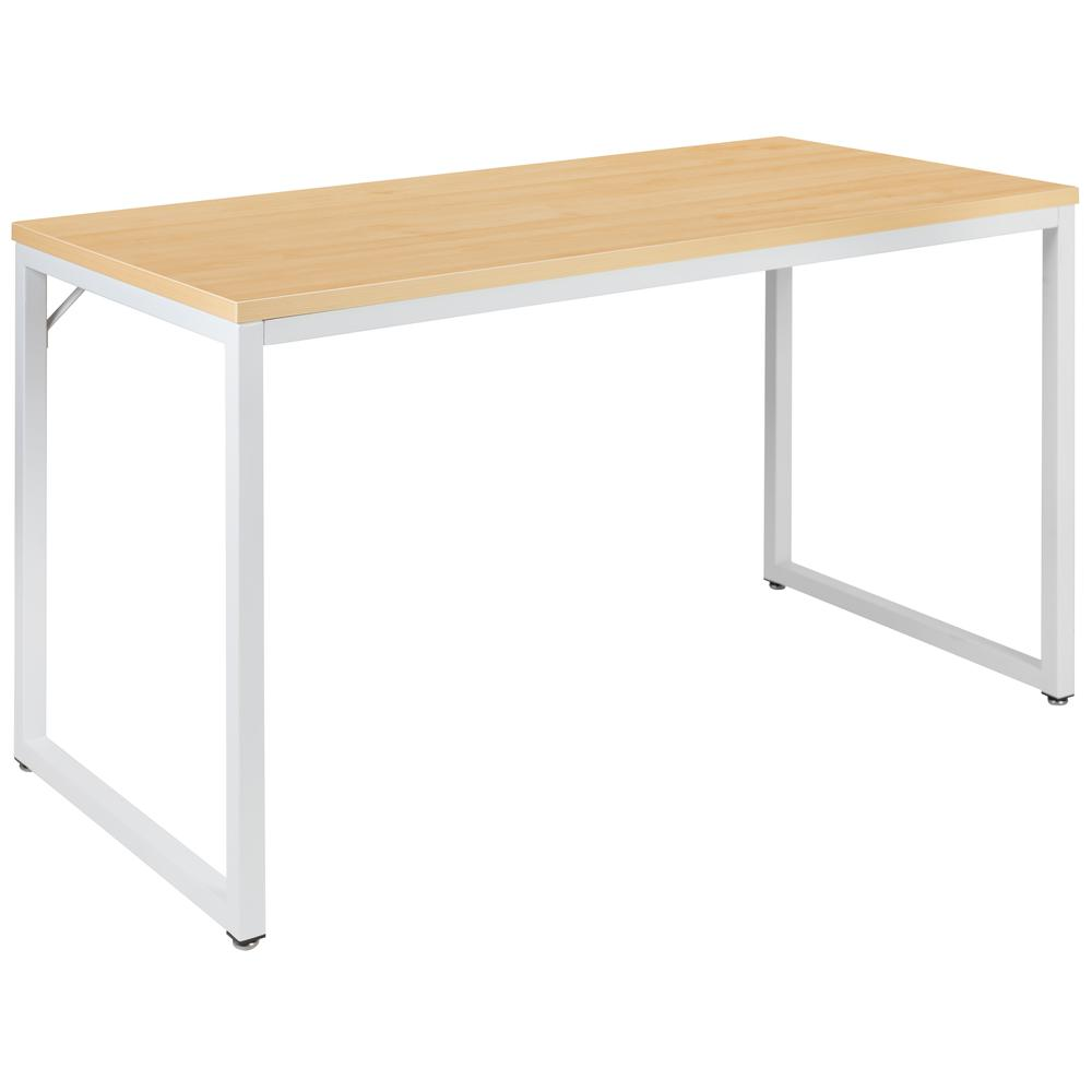 Office Computer Desk and Home Office Desk - 47" Long (Maple/White)