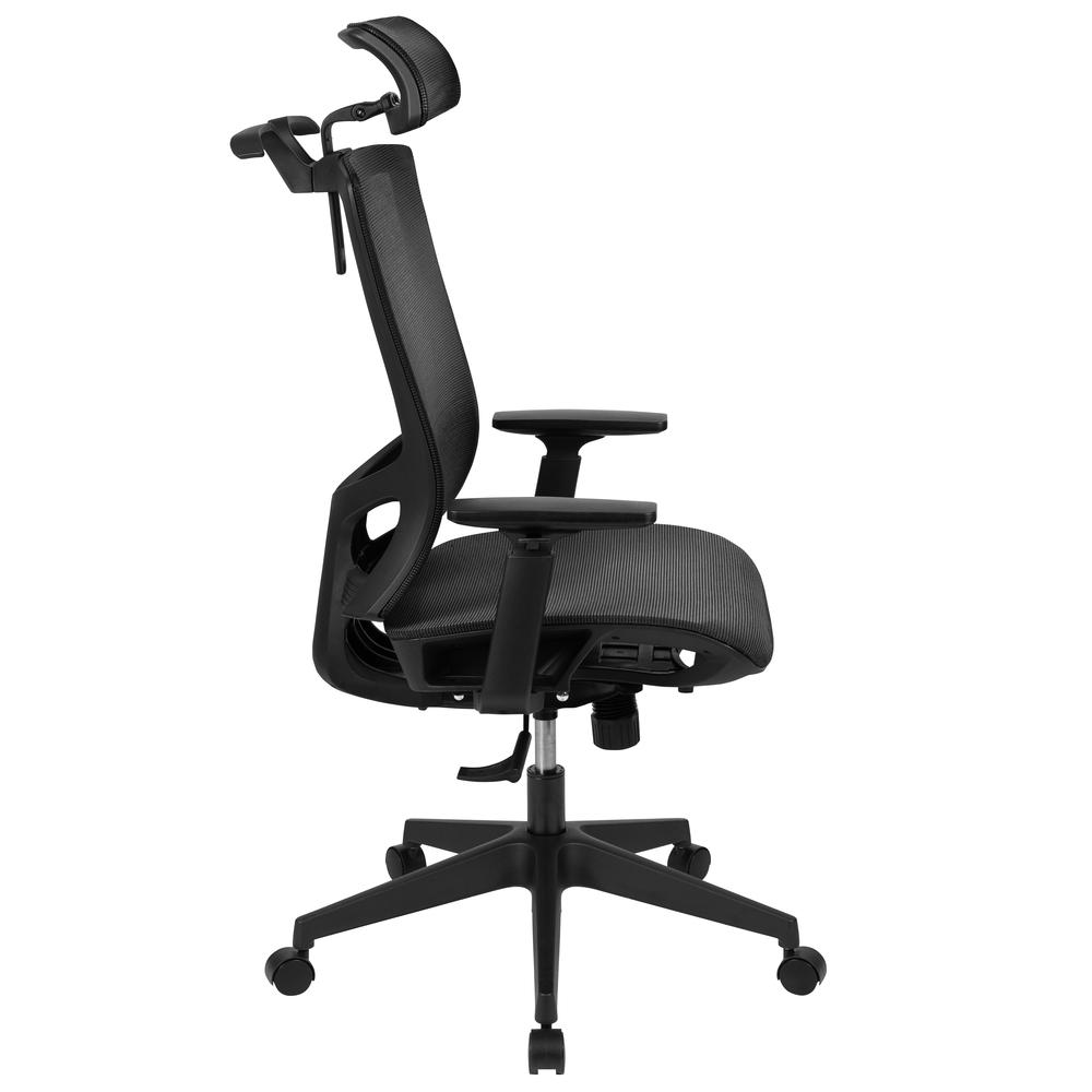 Mesh Office Chair with Synchro-Tilt in Black