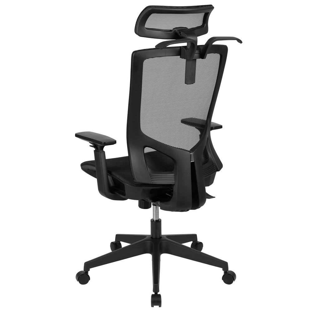 Mesh Office Chair with Synchro-Tilt in Black