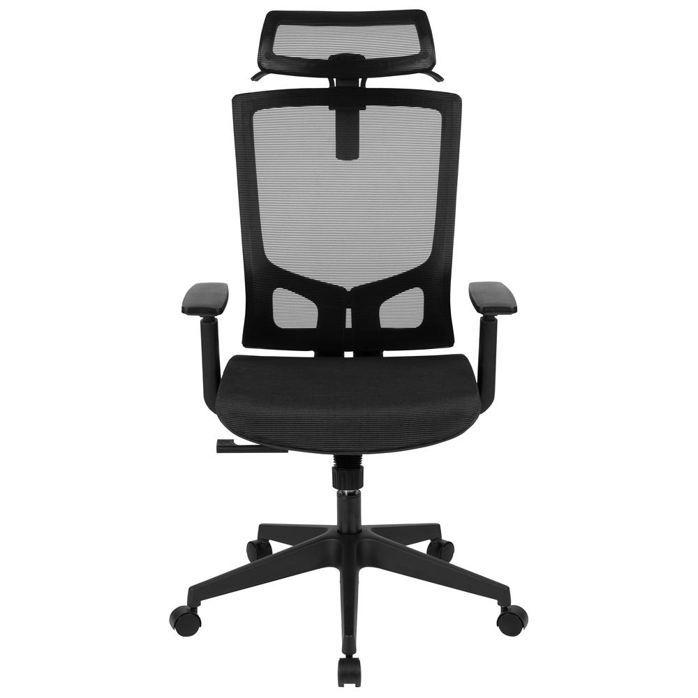 Mesh Office Chair with Synchro-Tilt in Black