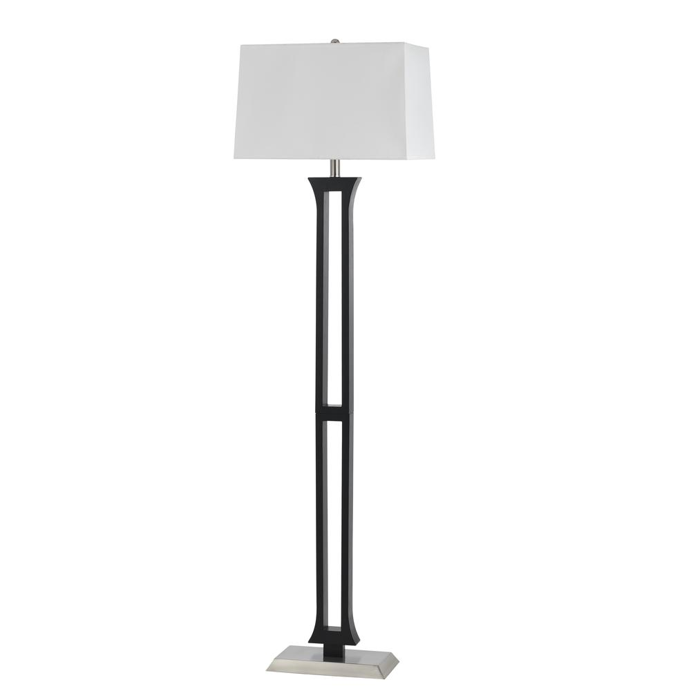 100W Metal Floor Lamp (color: Brushed Steel)