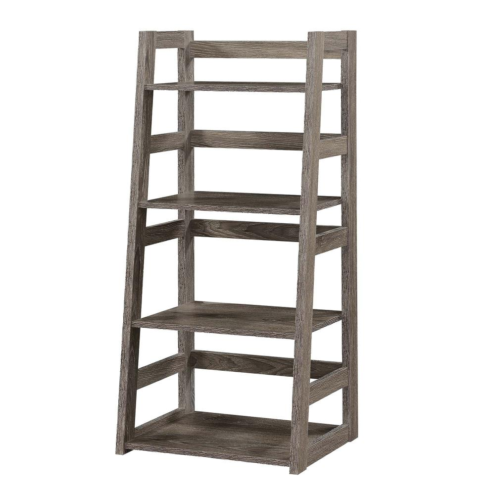 Designs2Go Trestle Bookcase in Weathered Gray