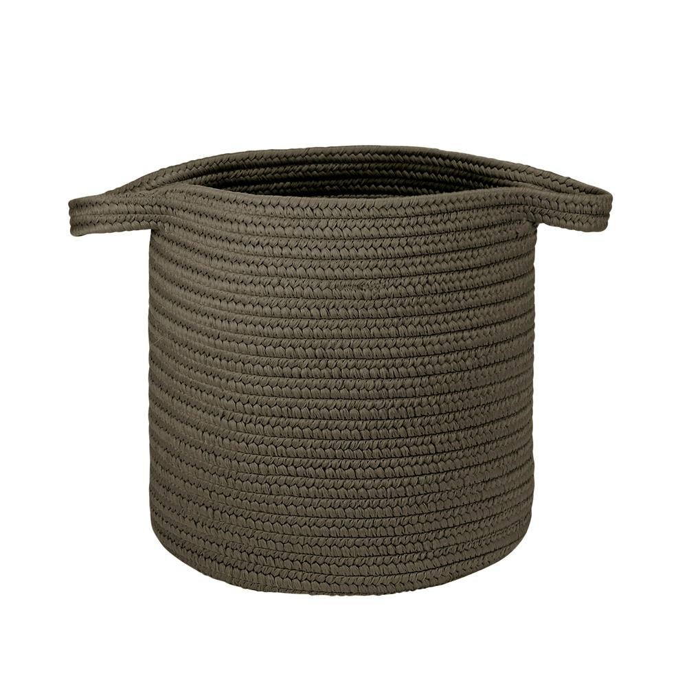 Farm Braided Laundry Basket  - Charcoal 16"x16"x20"