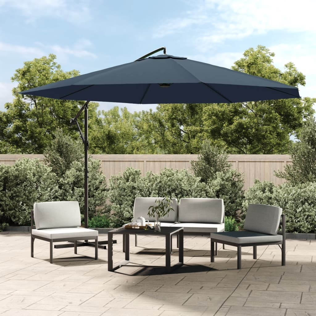 vidaXL Cantilever Umbrella 137.8" Blue