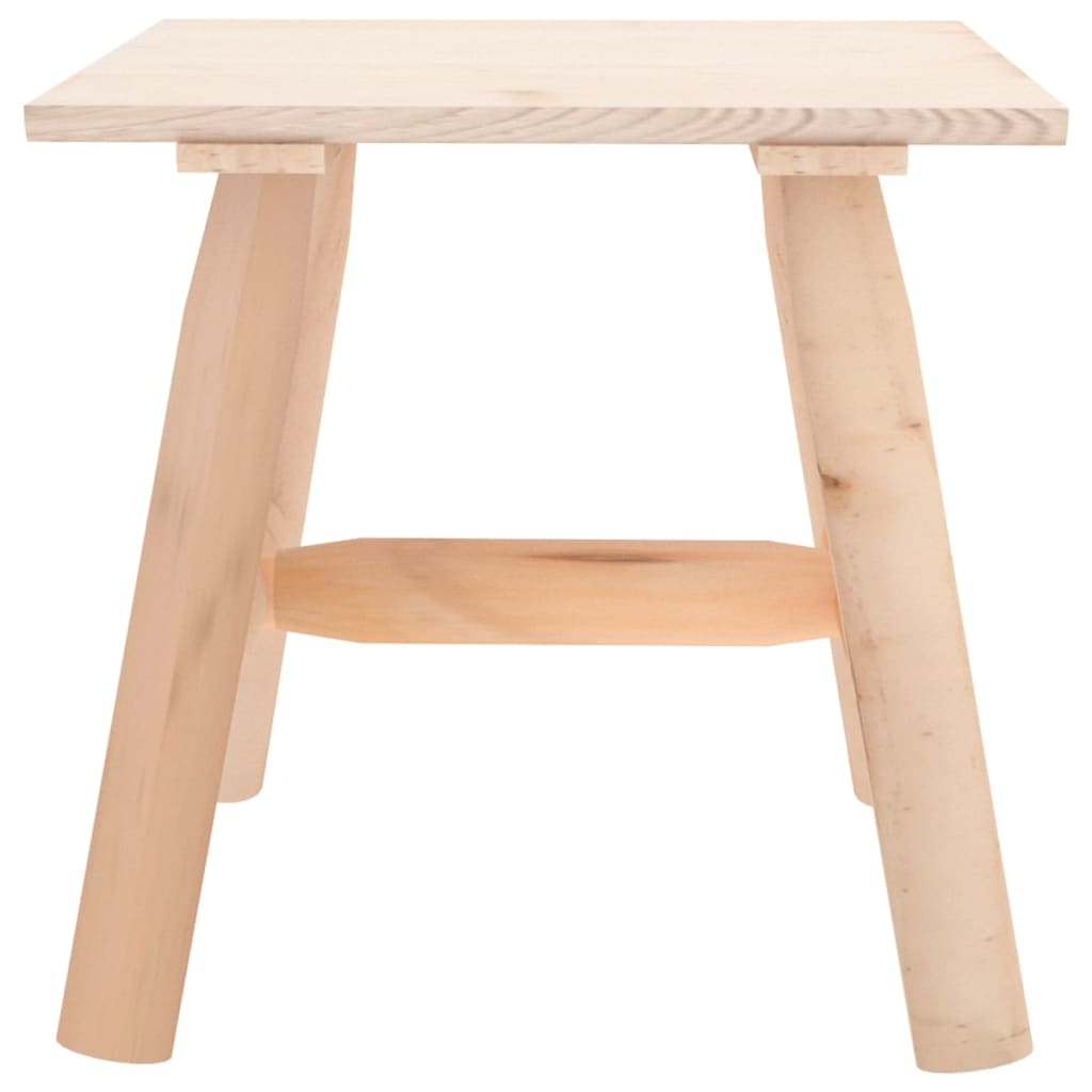 vidaXL Side Table 19.3"x19.3"x19.7" Solid Wood Spruce