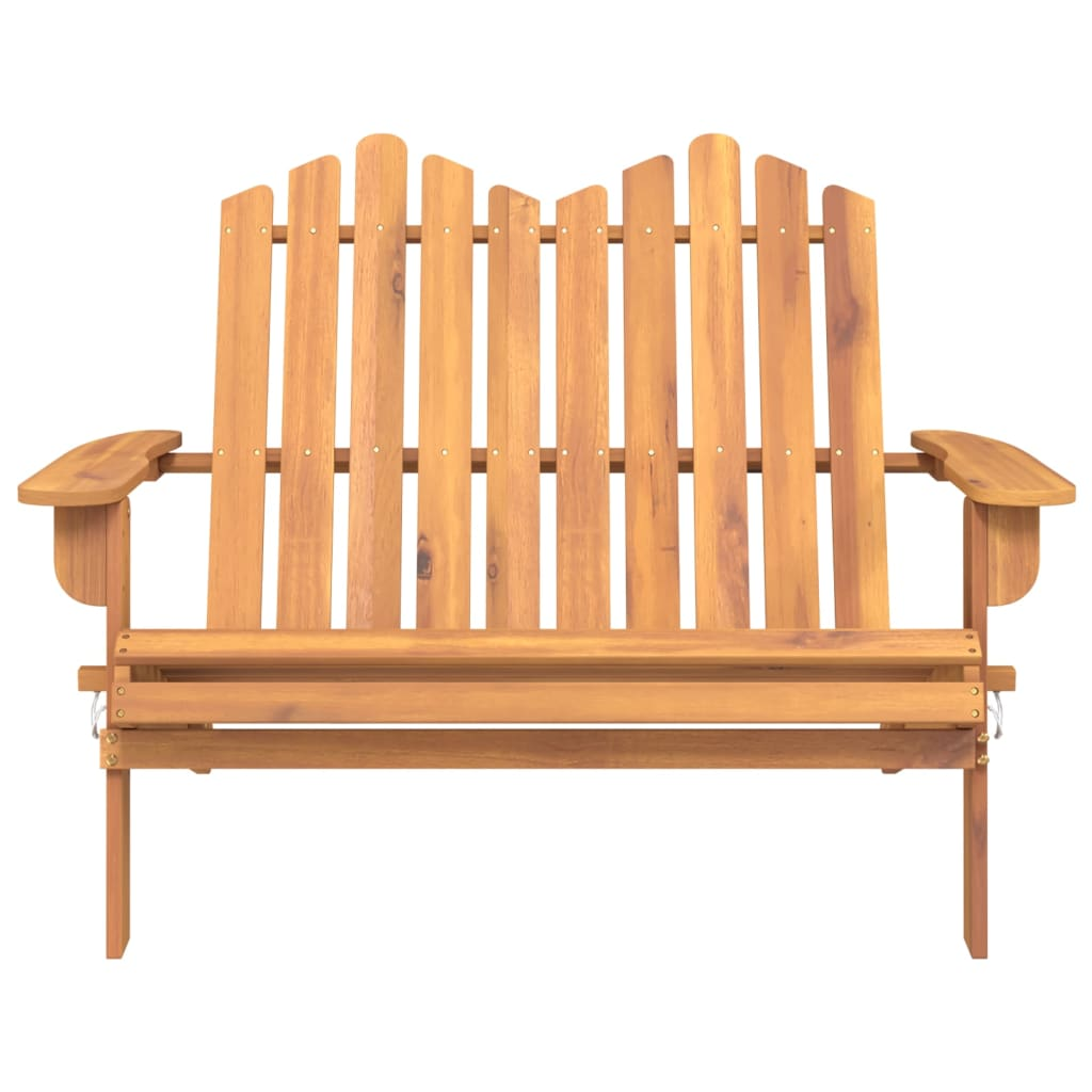 vidaXL Adirondack Patio Bench 49.6" Solid Wood Acacia