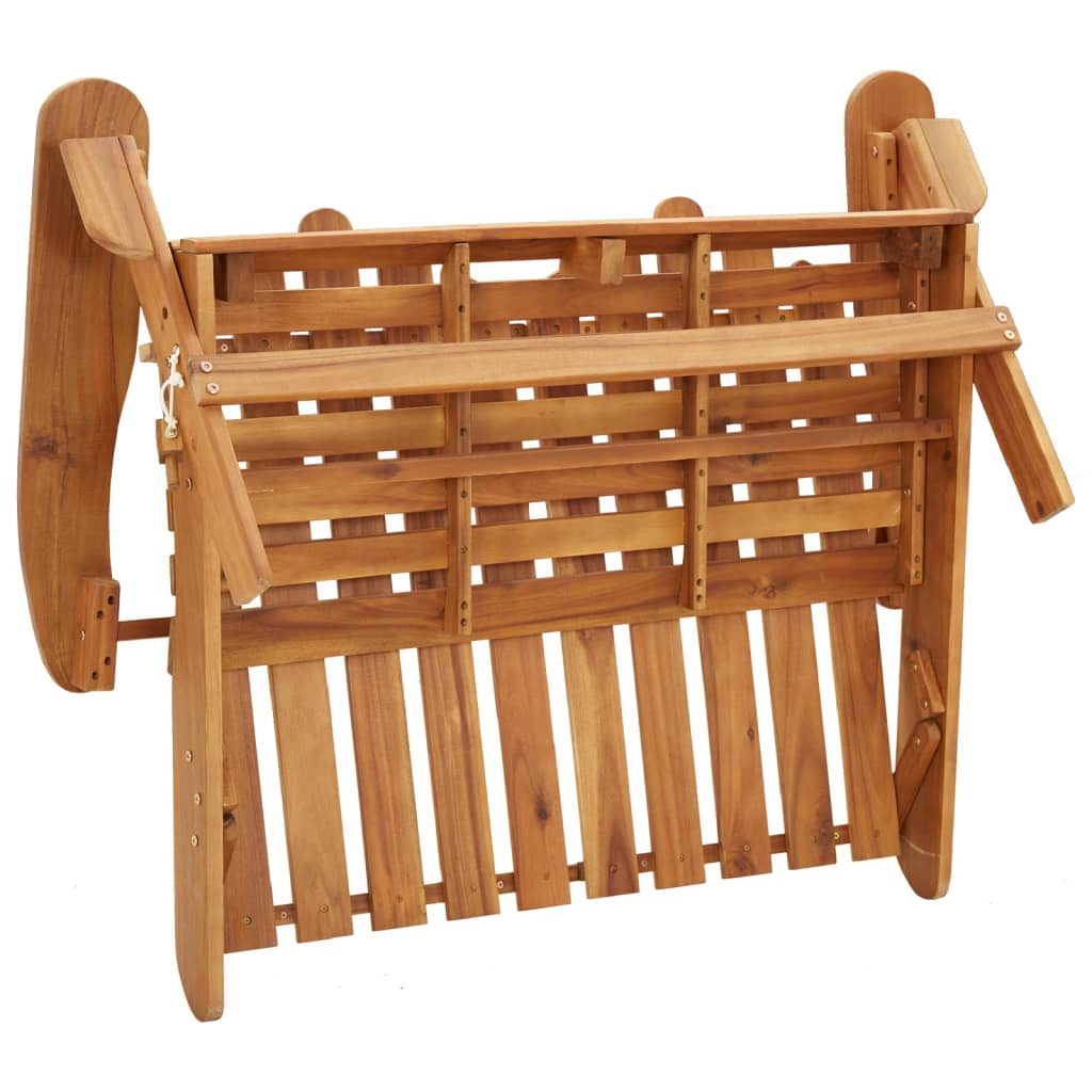 vidaXL Adirondack Patio Bench 49.6" Solid Wood Acacia