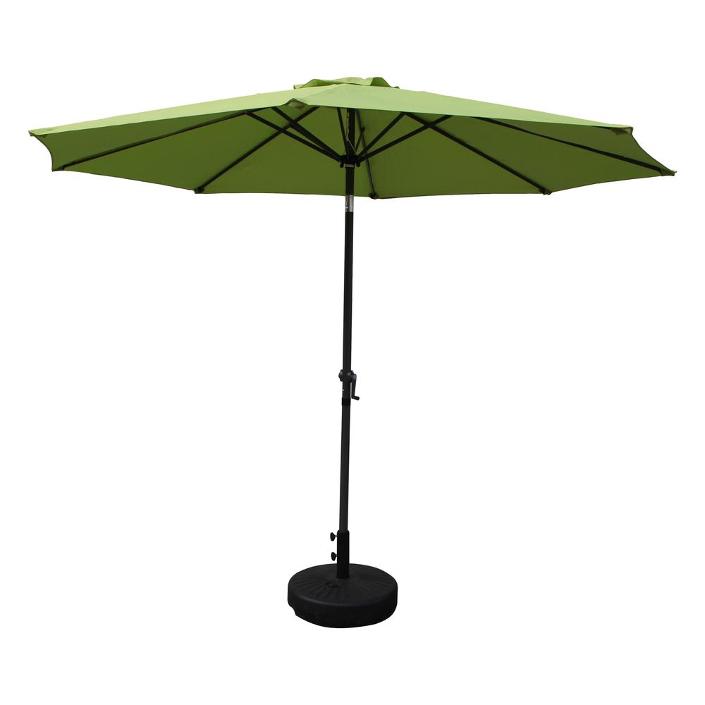 St. Kitts Aluminum 10-foot Patio Umbrella, Grass Green