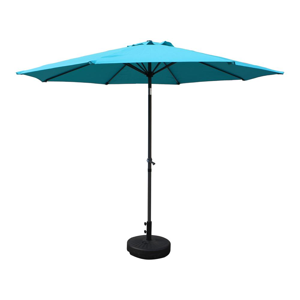 St. Kitts Aluminum 10-foot Patio Umbrella, Aqua Blue