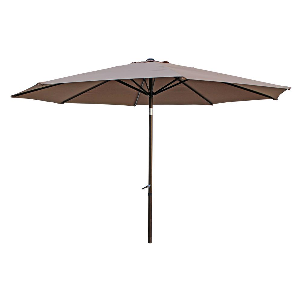 St. Kitts Aluminum 11.5-foot Patio Umbrella, Khaki