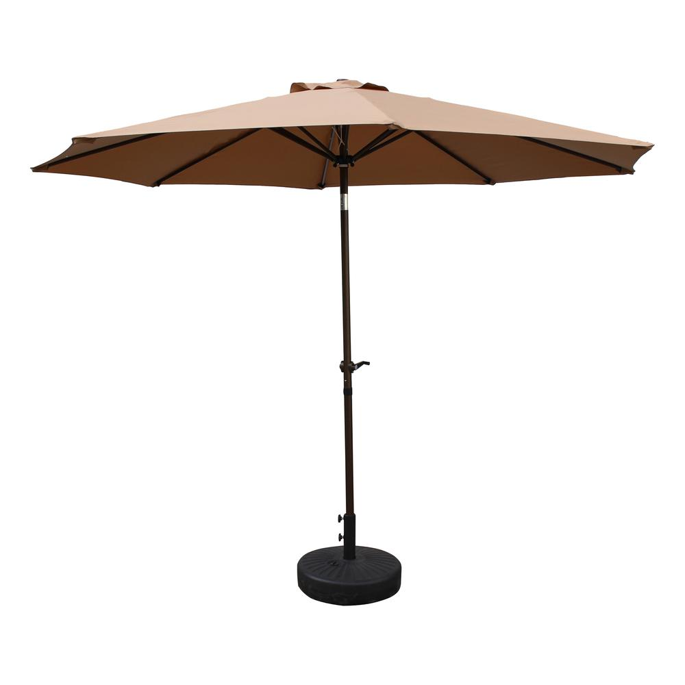 St. Kitts Aluminum 10-foot Patio Umbrella, Khaki