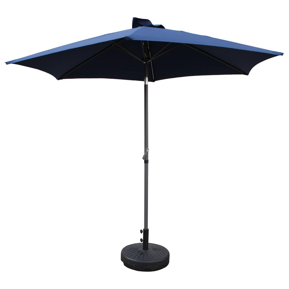 St. Kitts Aluminum 9-foot Patio Umbrella, Navy Blue