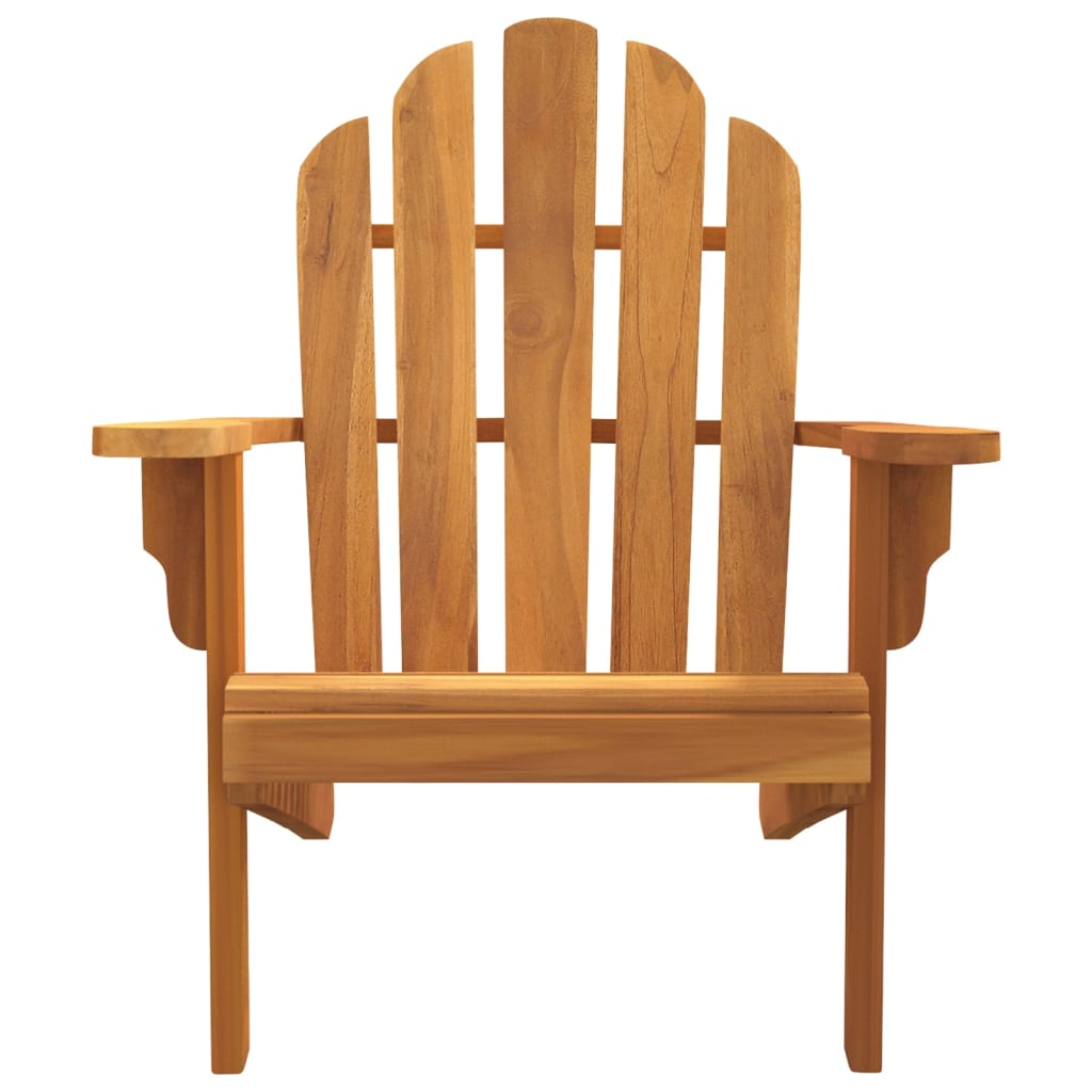 vidaXL Patio Adirondack Chair 31.1"x37.4"x36.2" Solid Wood Teak