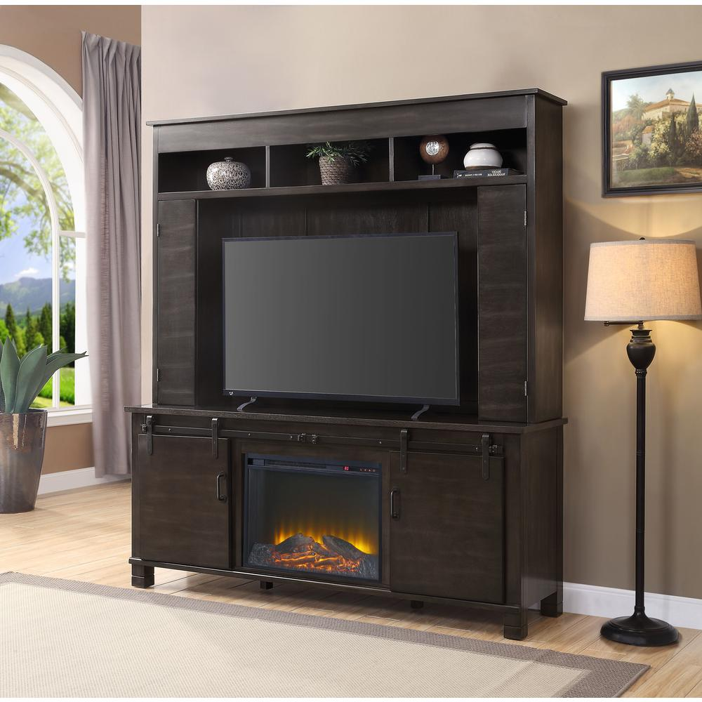 ACME Apison Entertainment Center w/Fireplace, Espresso