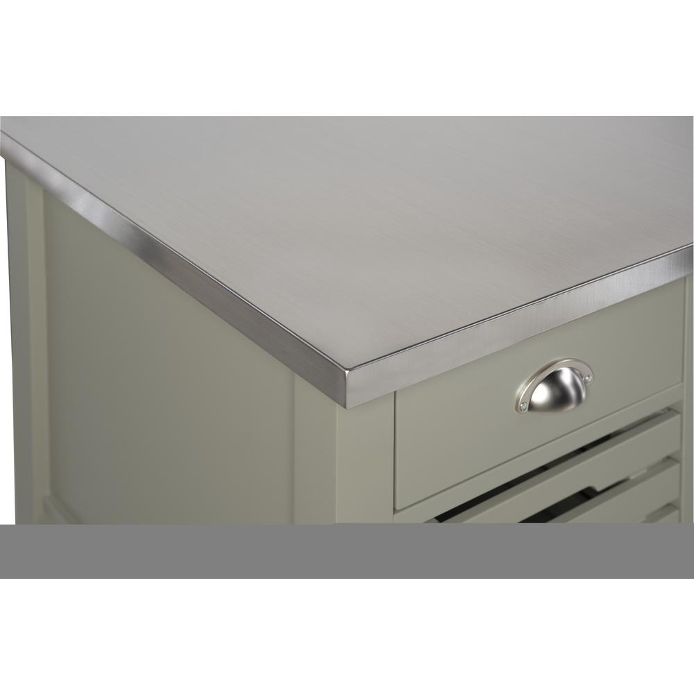 Noelle Grey Kitchen Cart