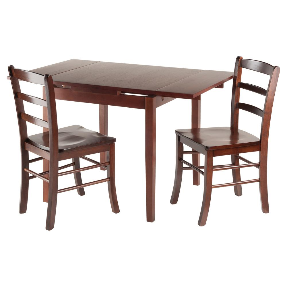 Pulman 3-Pc Set Extension Table 2 Ladder Back Chairs