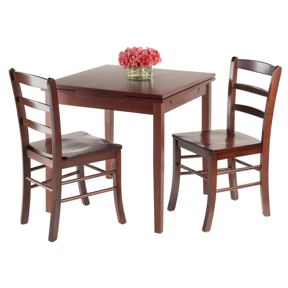 Pulman 3-Pc Set Extension Table 2 Ladder Back Chairs