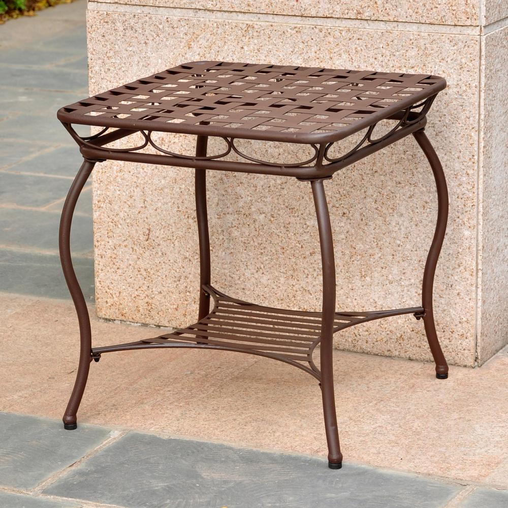 Santa Fe Iron Nailhead Side Table