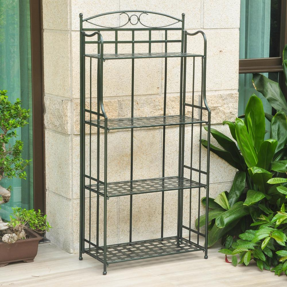 Santa Fe Nailhead 4-Tier Bakers Rack