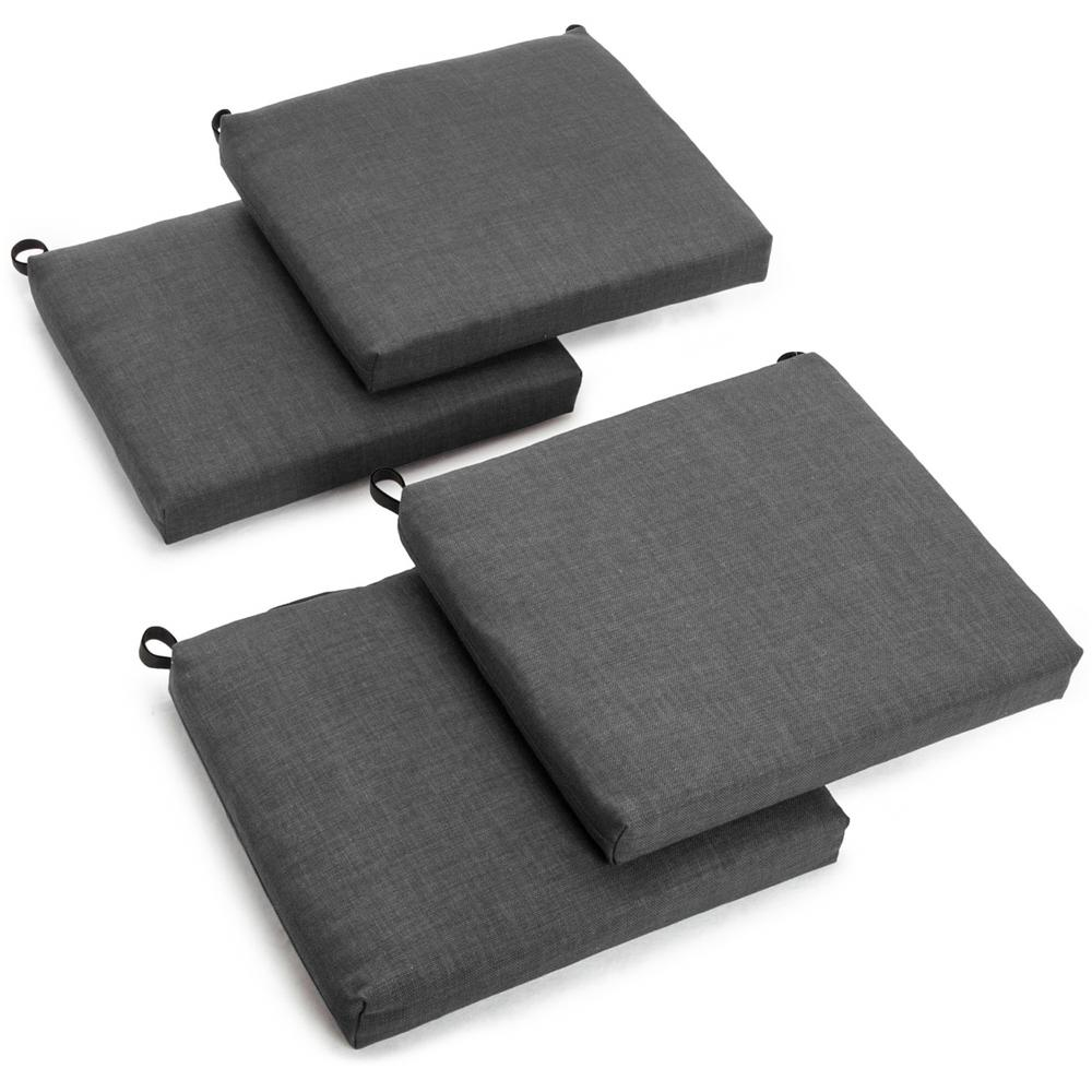 20-inch by 19-inch Spun Polyester Chair Cushion (Set of Four)